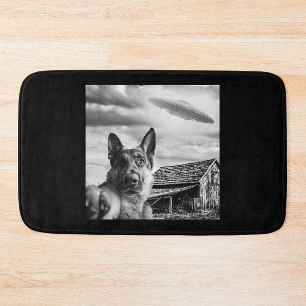 Item preview, Dog Selfie With Alien Ufo designed and sold by titanosdesign.