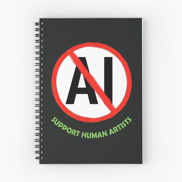 Item preview, No AI Symbol - Support Human Artists designed and sold by Frank J. Art.