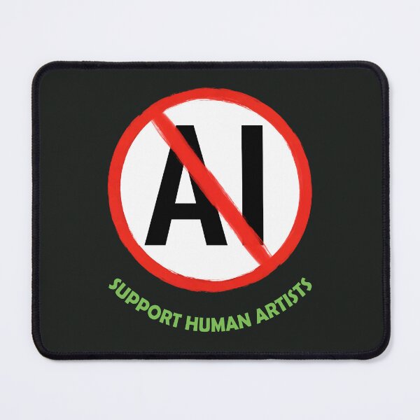 Item preview, No AI Symbol - Support Human Artists designed and sold by Frank J. Art.