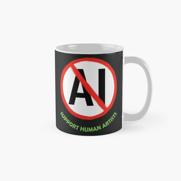 Item preview, No AI Symbol - Support Human Artists designed and sold by Frank J. Art.