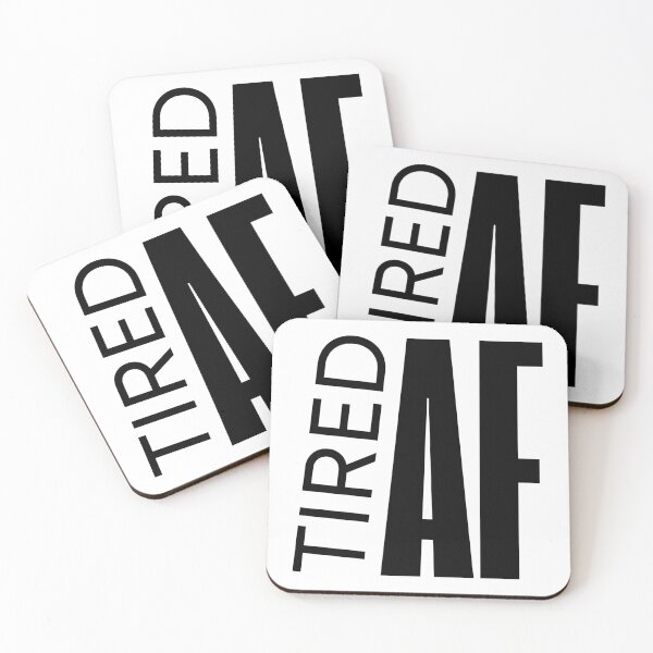 Item preview, Tired AF – Minimalist Funny Exhausted Quote Shirt designed and sold by ClassicAF.