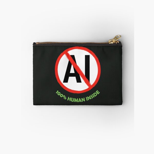 Item preview, No AI Symbol - 100% Human Inside designed and sold by Frank J. Art.