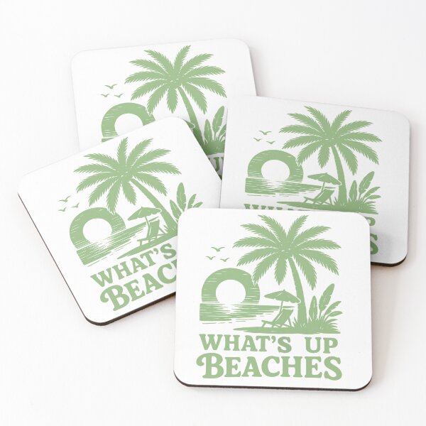 Item preview, What's Up Beaches Retro Funny Summer Beach Pun designed and sold by Auchi_Verse.