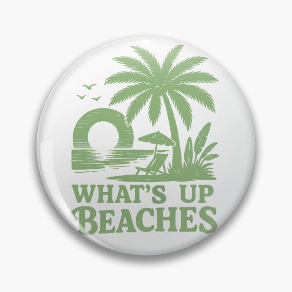 Item preview, What's Up Beaches Retro Funny Summer Beach Pun designed and sold by Auchi_Verse.