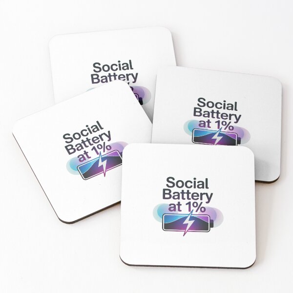 Item preview, Social Battery at 1% designed and sold by SignumShop.