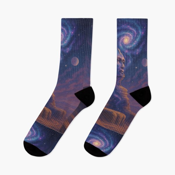 Item preview, The Sphinx Written in the Stars – Cosmic Egyptian Galaxy Art, Surreal Astronomy Print, Ancient Pharaohs Aesthetic designed and sold by Bored Duck.
