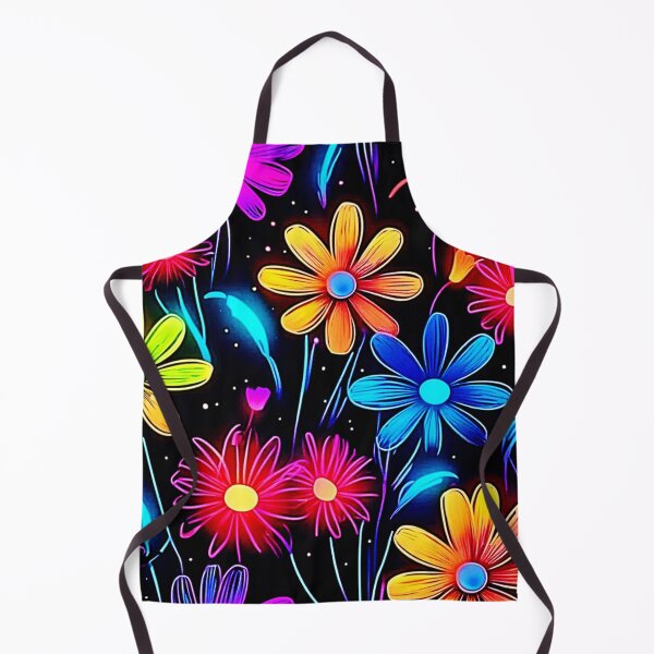 Item preview, Glowing Neon Floral Pattern designed and sold by Health And Fitness Posts e-Store.