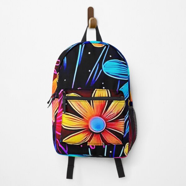 Item preview, Glowing Neon Floral Pattern designed and sold by Health And Fitness Posts e-Store.