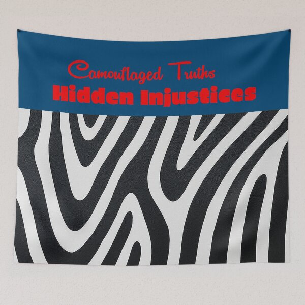 Item preview, Camouflaged Truths: Uncovering Hidden Injustices in a Striped World designed and sold by annenambiro.