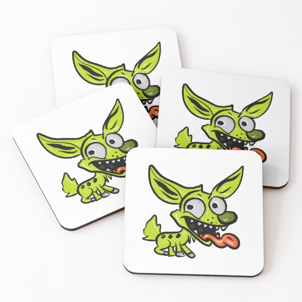 Item preview, Green dog with bulging eyes and crazy style designed and sold by Joncasmiart.