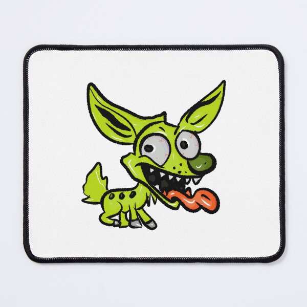 Item preview, Green dog with bulging eyes and crazy style designed and sold by Joncasmiart.