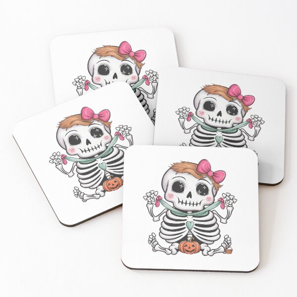 Item preview, Toddler Girl Skeleton Kids Cute Skull Bow Spooky designed and sold by clothesy7.