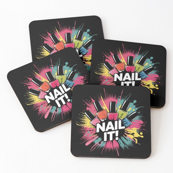 Item preview, Nail It! Colorful Nail Polish designed and sold by MadCatPrints.