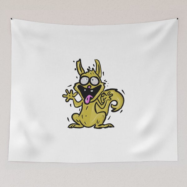 Item preview, Googly-eyed squirrel with crazy style designed and sold by Joncasmiart.