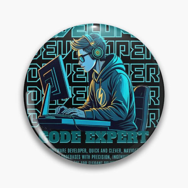 Item preview, DEVELOPER: Code Expert | Coding Merch & Gifts for Programmers & Techies designed and sold by TheBitwiseShop.
