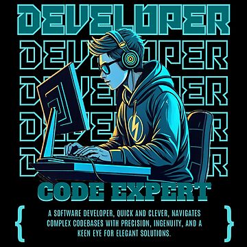 Artwork thumbnail, DEVELOPER: Code Expert | Coding Merch & Gifts for Programmers & Techies by TheBitwiseShop