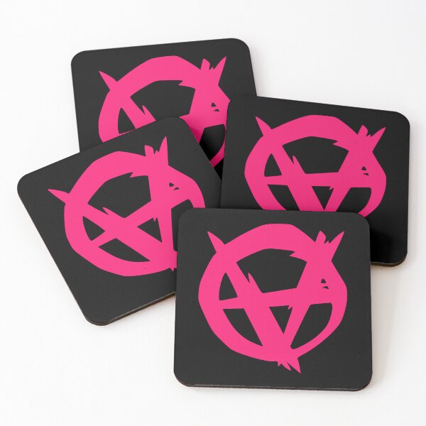 Artikelvorschau, Anarchy in Distress - Upside down Anarchy (hot pink) entworfen und verkauft von Thelittlelord.