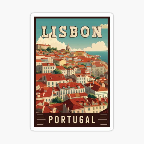 Artikel-Vorschau von Entdecken Sie die farbenfrohe portugiesische Hauptstadt Lissabon in Portugal - Travel Art, designt und verkauft von turtlestart.