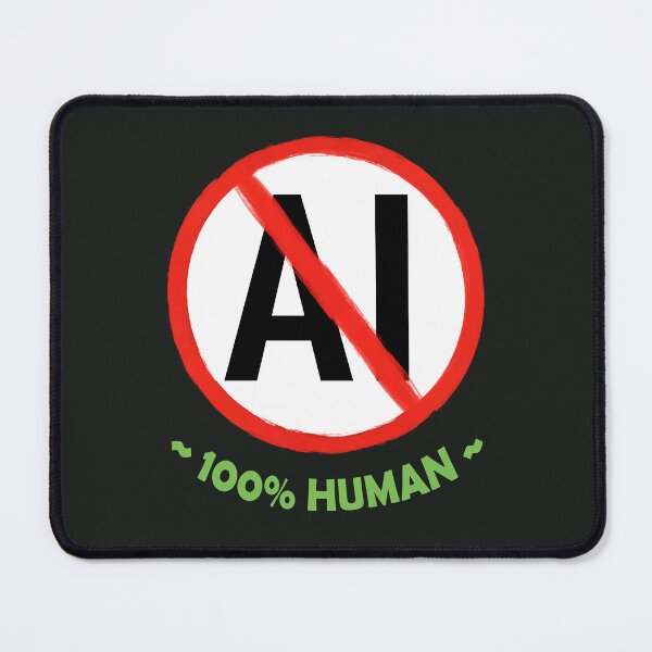 Item preview, No AI Symbol - 100% Human designed and sold by Frank J. Art.