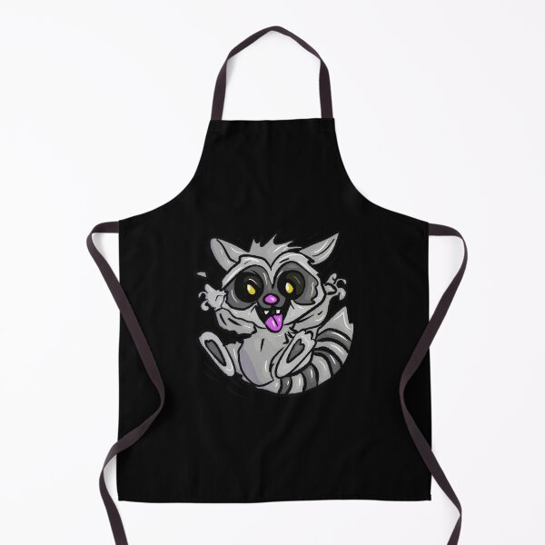 Item preview, Raccoon with tongue out in crazy style designed and sold by Joncasmiart.