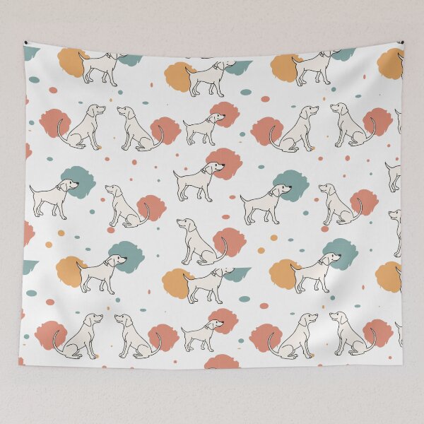 Item preview, seamless pattern with dogs	 designed and sold by CreativebyTKK.
