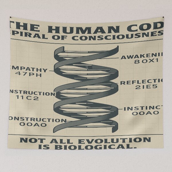 Item preview, THE HUMAN CODE – Spiral of Consciousness designed and sold by LOGOSINTERIUM.