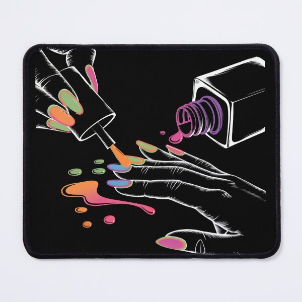 Item preview, Manicure Colorful Nails designed and sold by MadCatPrints.