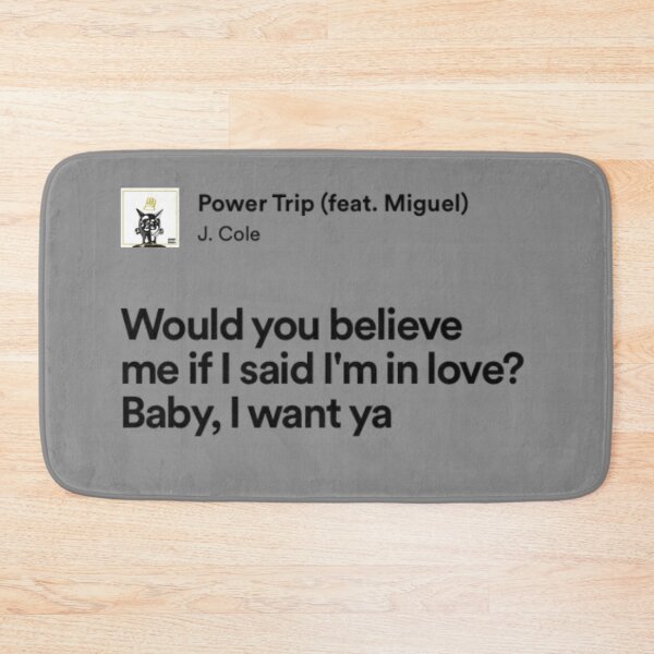 Item preview, Power Trip J Cole Lyrics designed and sold by reb21052.