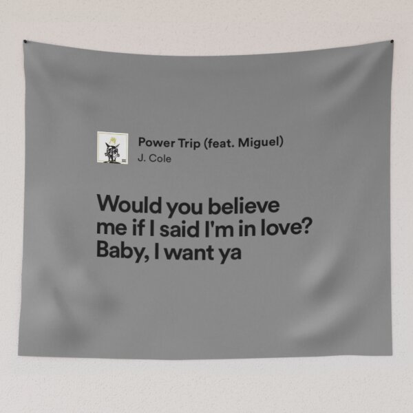 Item preview, Power Trip J Cole Lyrics designed and sold by reb21052.