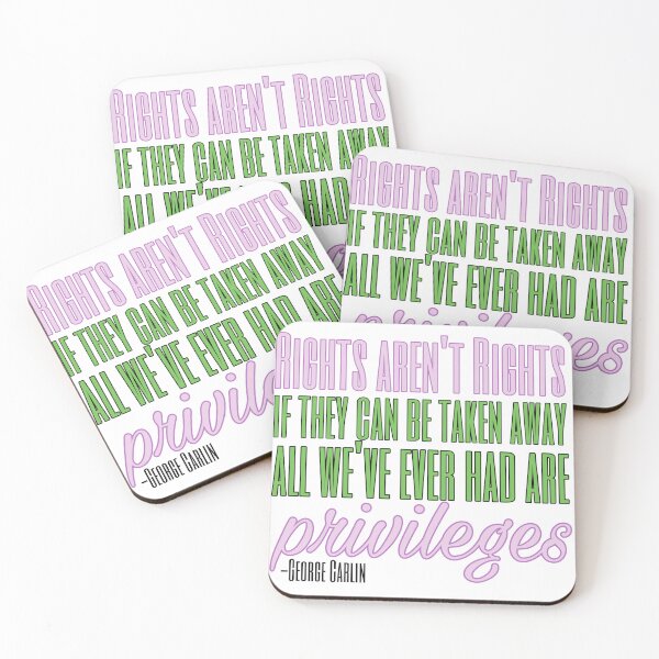 Item preview, We Don't Have Rights George Carlin Wicked Quote designed and sold by feardeargcrafts.