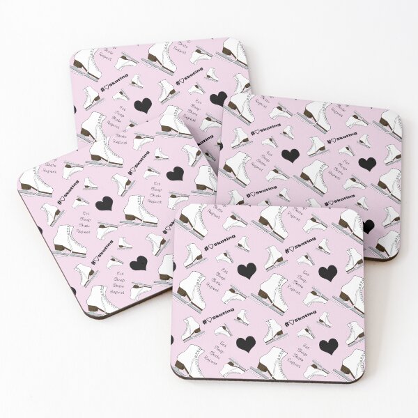 Item preview, Eat, Sleep, Skate, Skates and Hearts Repeat- 2025 Pastel Collection designed and sold by Purposely Designed.