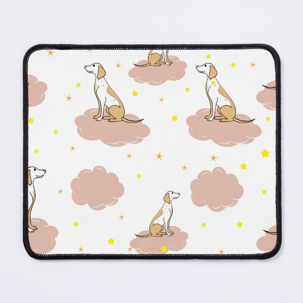 Item preview, seamless pattern with dog, cloud and sky	 designed and sold by CreativebyTKK.