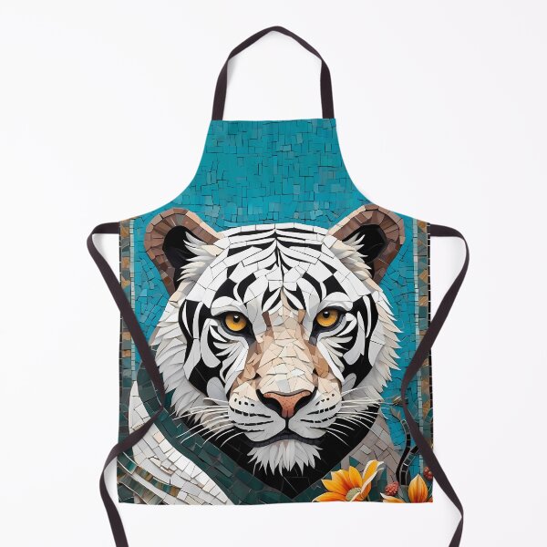 Item preview, Unique White Tiger Mosaics Gradient Diversity designed and sold by UDV11.