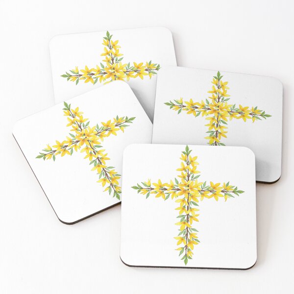 Item preview, Forsythia Cross designed and sold by My Artprintz.