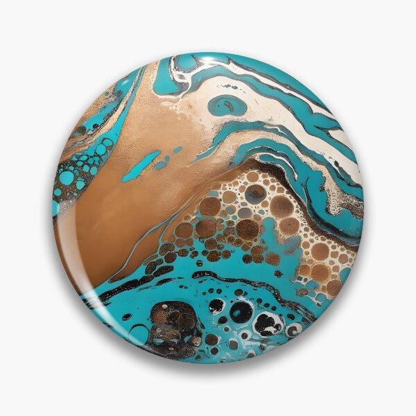 Item preview, Fluid art, Blue Watercolor Elegant Ocean Abstract Swirl Pattern, patterns blue designed and sold by Collagedream.