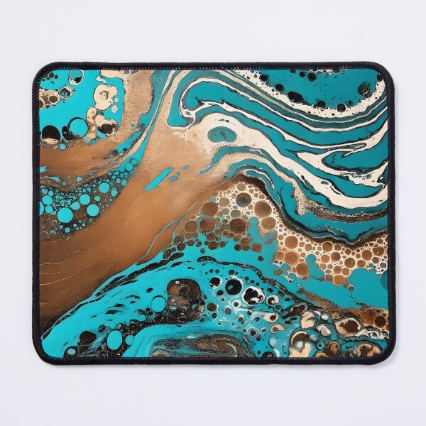 Item preview, Fluid art, Blue Watercolor Elegant Ocean Abstract Swirl Pattern, patterns blue designed and sold by Collagedream.