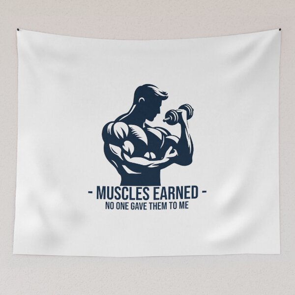 Item preview, Muscles earned, Gym discipline, motivation, muscles and bodybuilding designed and sold by Superiors-s.