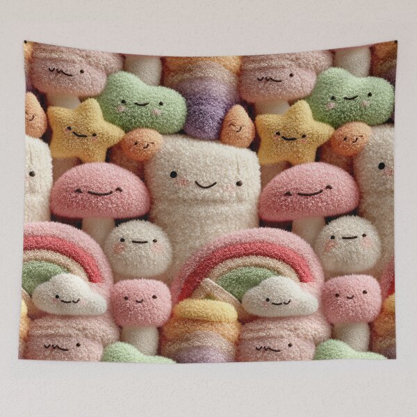 Item preview, Pastel Plush Parade designed and sold by Retro Type.