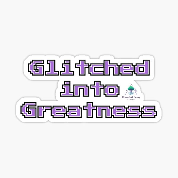 Aperçu de l'œuvre Glitched into Greatness – par Moïse Néhémie créée et vendue par RootedAlchemyStudios.