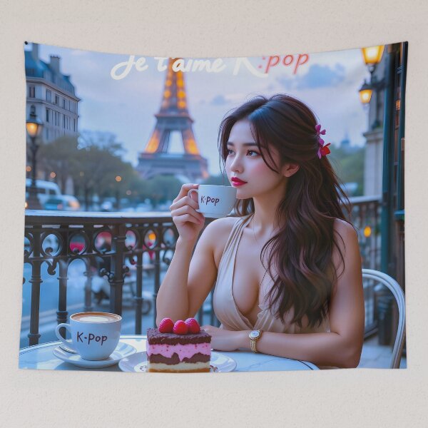 Item preview, Parisian Bliss: Sipping on K-Pop Love designed and sold by Fantabulous.