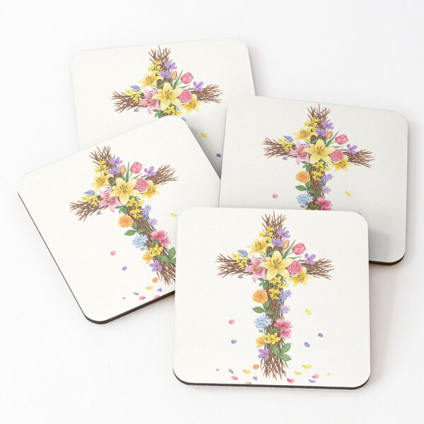 Item preview, Cross with Flowers designed and sold by My Artprintz.