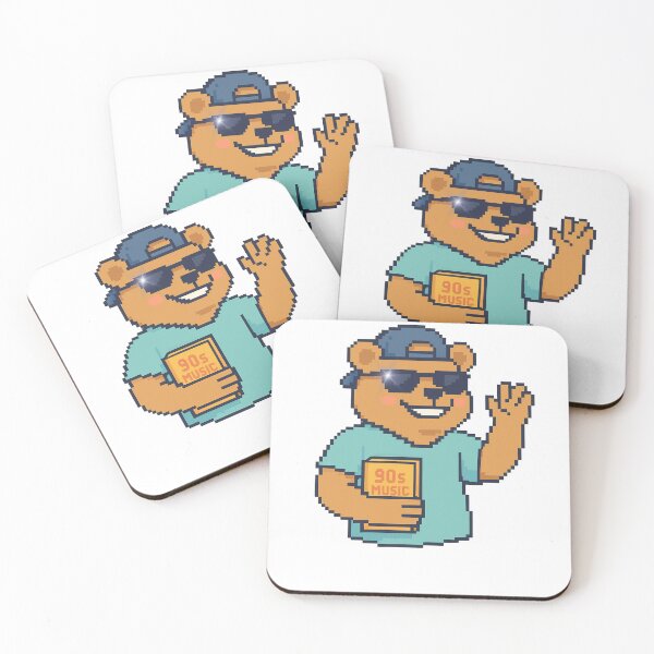 Item preview, Friendly Alpha Bear with a book. 90's Music power. designed and sold by Lunaria Arts.