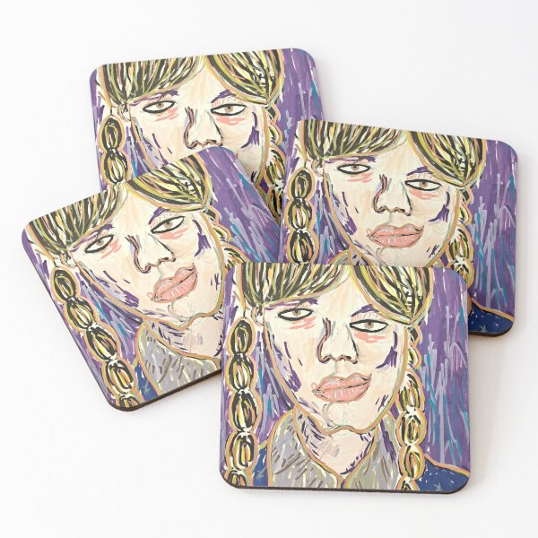 Item preview, Abstract Painting of Girl With Pigtails  designed and sold by D.P.R. Photography.