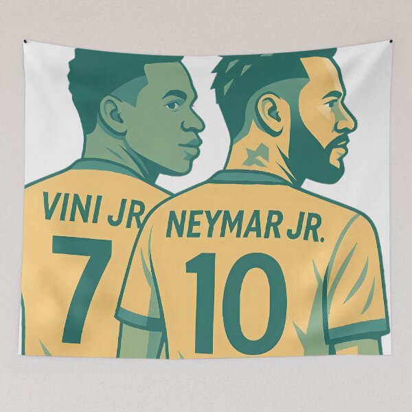 Item preview, Vini Jr and Neymar Jr side-by-side designed and sold by PeakForm.