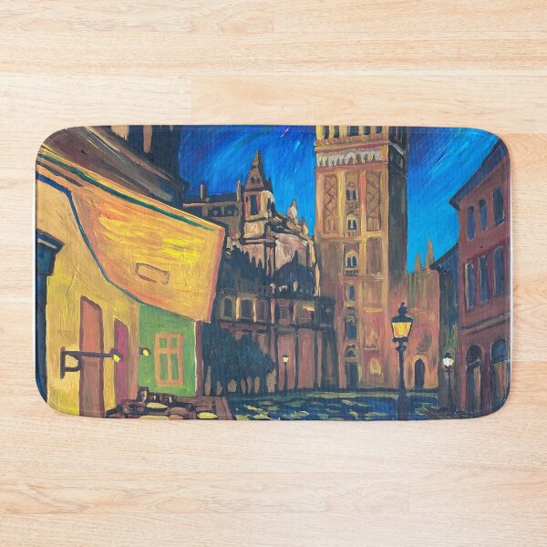 Item preview, Night Cafe in Seville Spain Giralda with Stars designed and sold by artshop77.