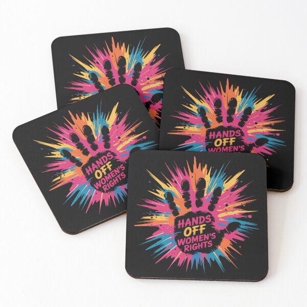 Item preview, Hands Off Women's Rights Colorful Splash designed and sold by MadCatPrints.