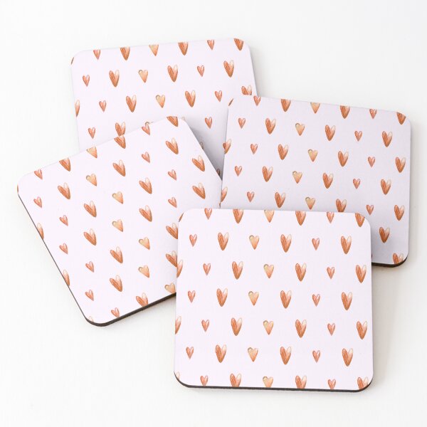 Item preview, Aesthetic Baby Pink & Red Heart Wallpaper – Soft Cute Girly Vibes designed and sold by TropicalTrails.
