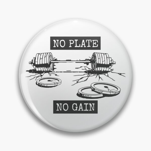 Item preview, No plate - No gain, Gym Discipline weightlifting designed and sold by Superiors-s.