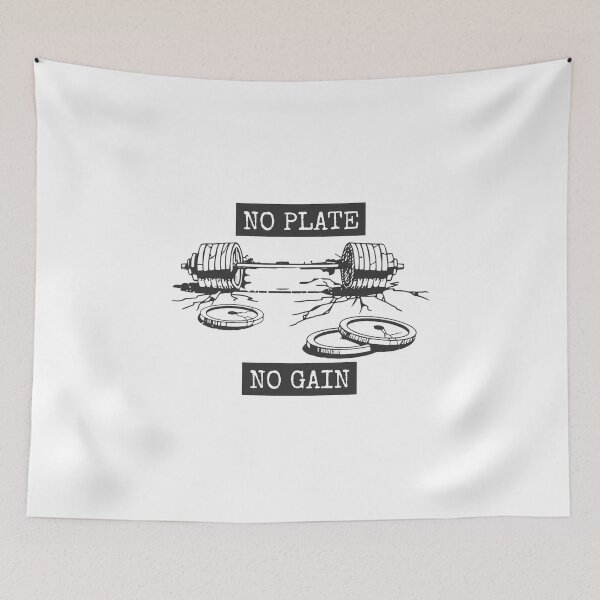 Item preview, No plate - No gain, Gym Discipline weightlifting designed and sold by Superiors-s.