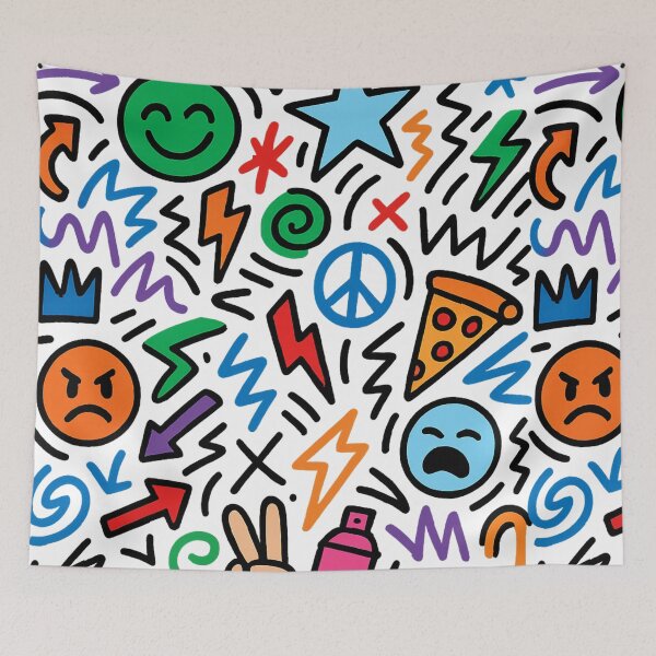 Item preview, Graffiti Street Art Patterns – Colorful and Dynamic Design designed and sold by VIBE CRAFT STUDIO.